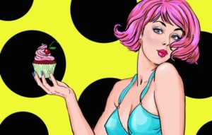 Pop Art Girl Advertisement