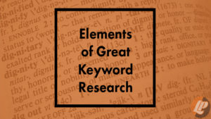 Elements of great keyword research